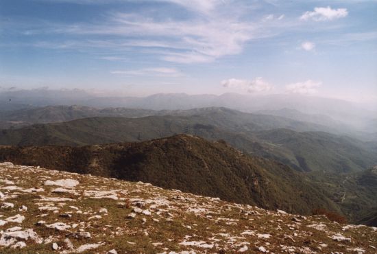 Il bellissimo panorama dal Monte Pellecchia