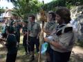 Stefano che scappa appena ricevuto il premio